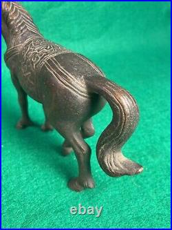 Vintage Chinese Bronze Brass Horse Statue Figurine