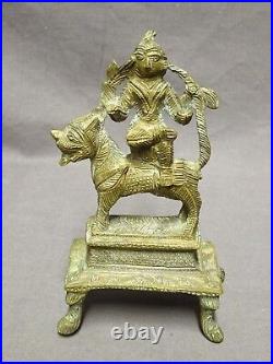 Vintage Detailed Cast Bronze or Brass Hindu Figure God Deity 5.5