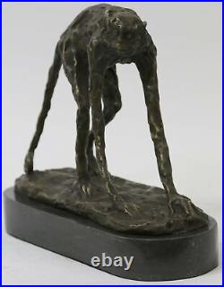 Vintage Heavy & Large Cast Brass Bronze Statue Figurine Monkey Sculpture 14 LBS