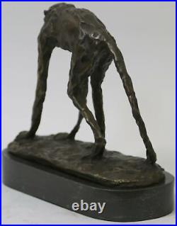 Vintage Heavy & Large Cast Brass Bronze Statue Figurine Monkey Sculpture 14 LBS