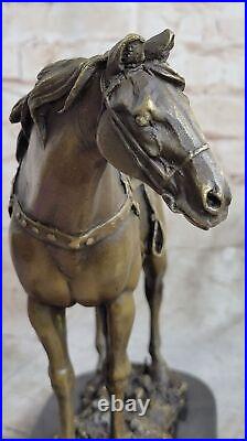 Vintage Horse Figurine Statue Brass Bronze Copper Metal Western Saddle Sale
