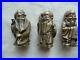 Vintage Hot Cast Chinese Brass/Bronze 3 Wise Men, Fu, Lu&Shou miniature statue, set