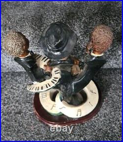 Vintage Jazz Black Band Bronze Brass Illusion Sculpture Ornament