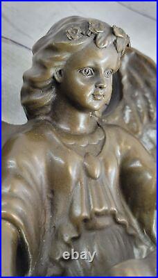 Vintage VICTORIAN Figural Bronze Brass Putti CHERUB Angel Home WALL Decor Deal