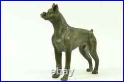 Vintage bronze brass boxer dog statue handmade figurine figure sculpture Gift NR