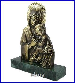 Virgin Mary and Jesus Madonna and Child BRASS / BRONZE Figurine Statue New